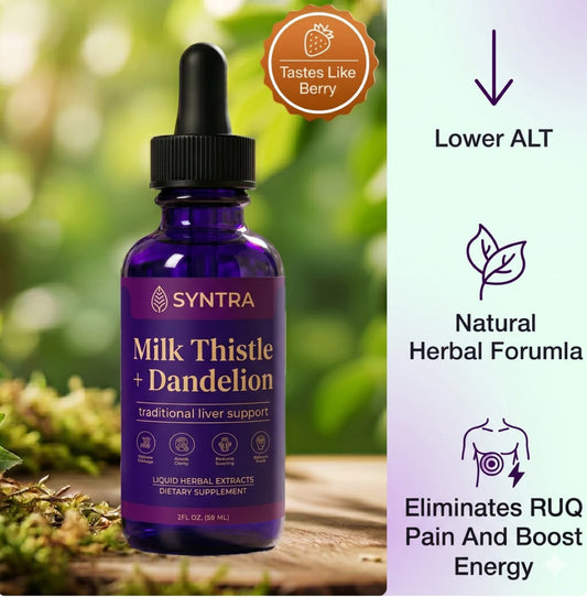Syntra Milk Thistle + Dandelion — Lower ALT, Natural Herbal Formula